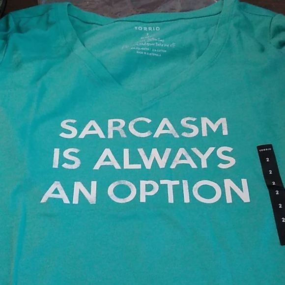 torrid Tops - Torrid Sarcasm T-shirt 2X